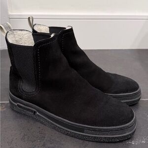 Black Suede woman  Chelsea Boots